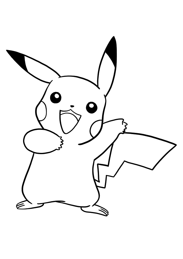 Desenho dePokemon Pikachu para colorir