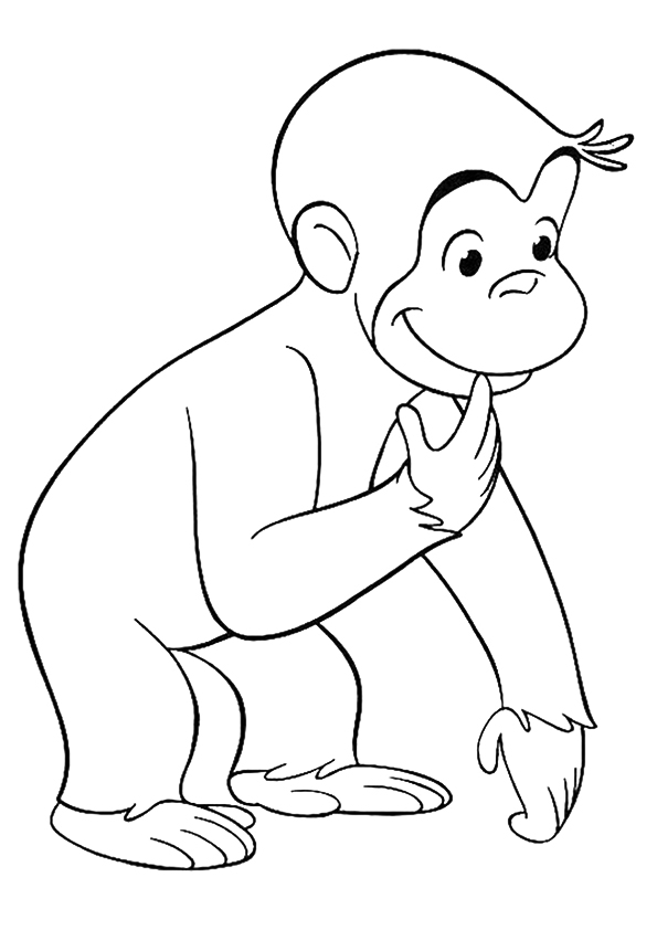 Desenho de Curioso George para colorir