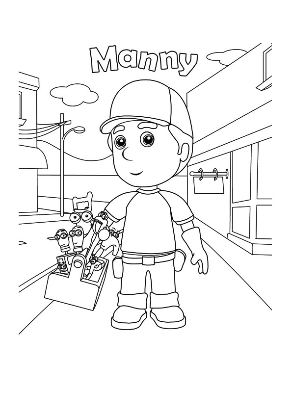 Desenho deHandy Manny para colorir