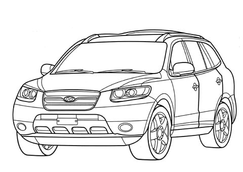 Desenhos de Hyundai para colorir