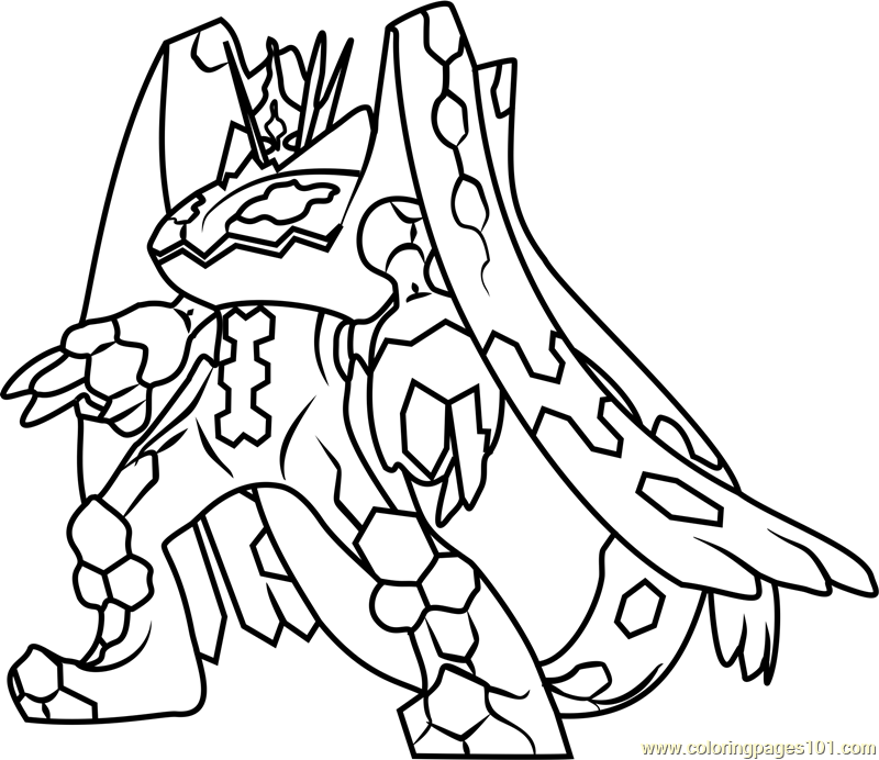 Desenho deFormulário Completo Zygarde para colorir