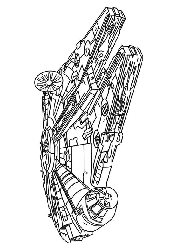 Desenhos de Millennium Falcon para colorir