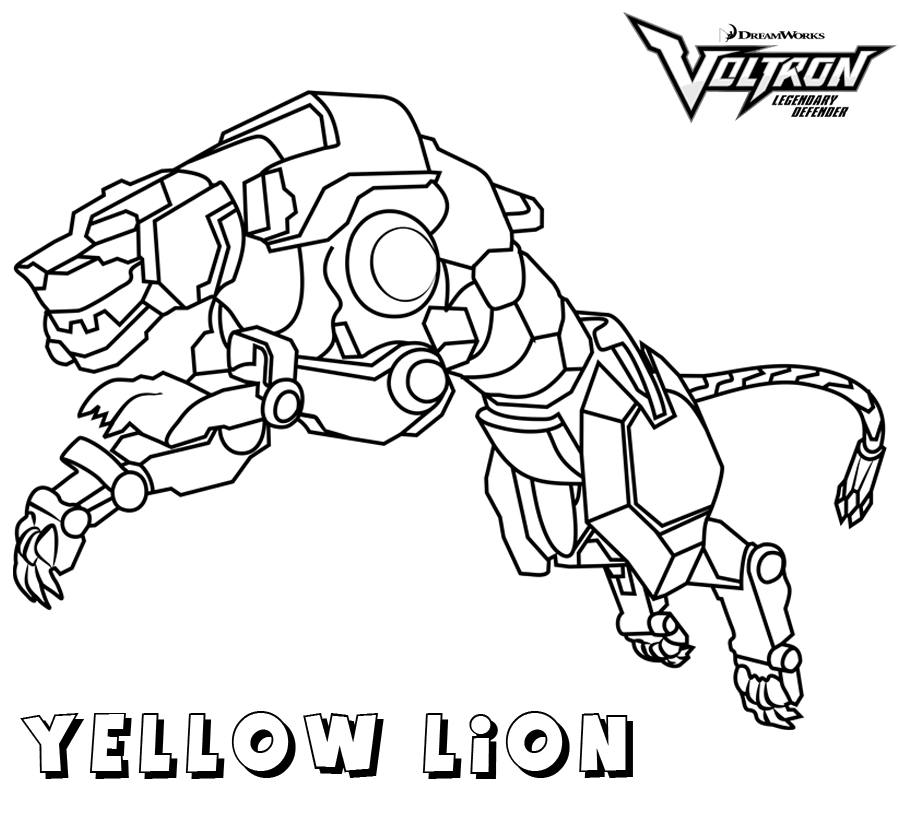 Desenhos de Voltron para colorir