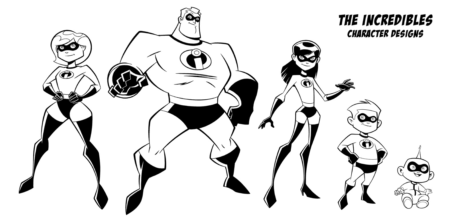 Desenhos de Incredibles 2 para colorir