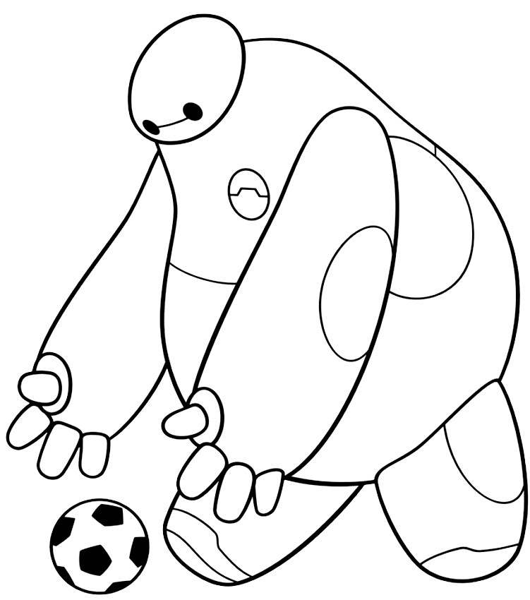 Desenhos de Baymax para colorir