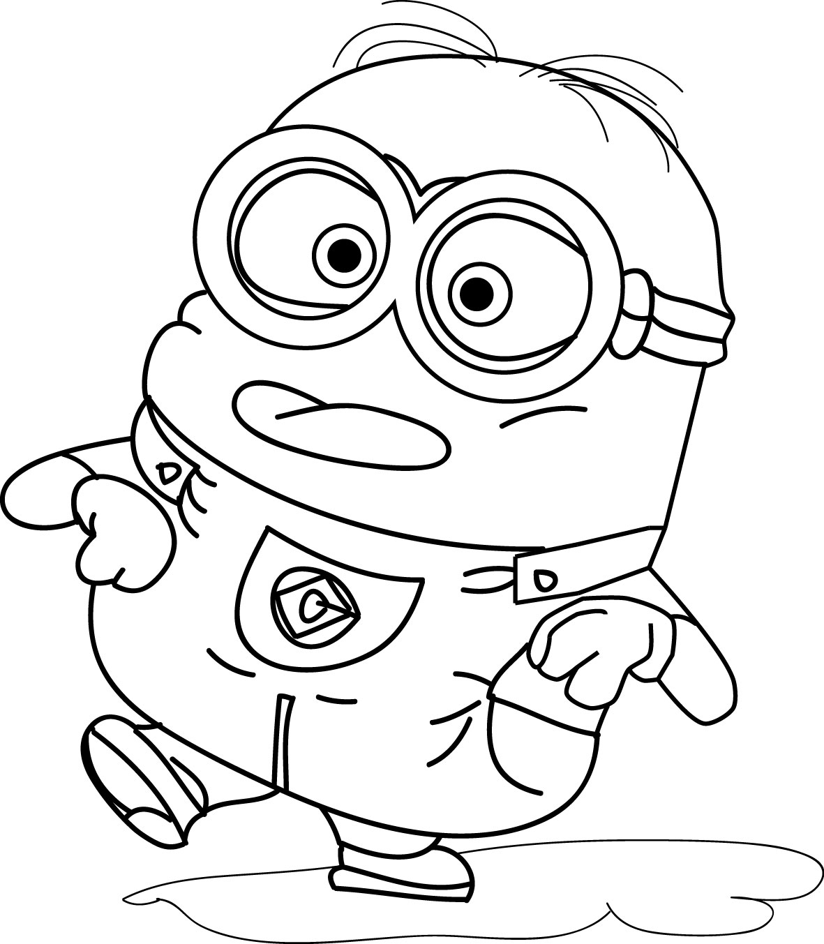 Desenho deMinion Engraçado para colorir