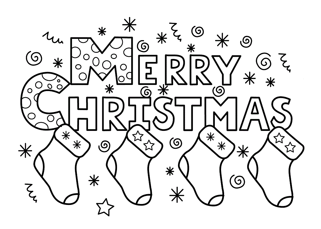 Desenho dePapel de Parede Feliz Natal para colorir