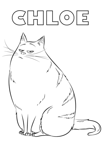 Desenho de Chloe para colorir