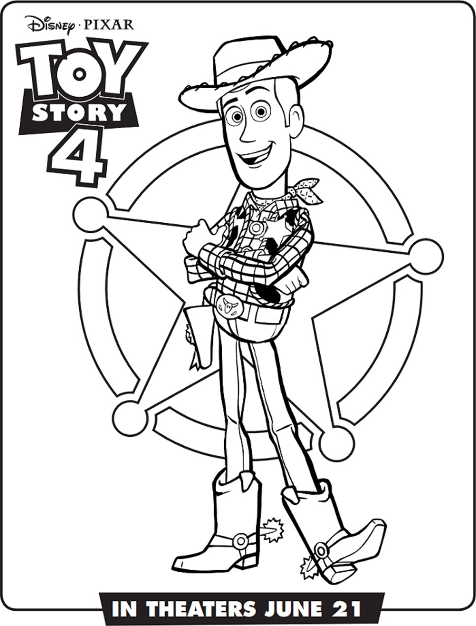 Desenhos de Toy Story 4 para colorir