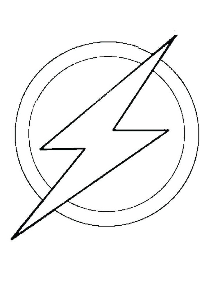 Desenho deSímbolo de Flash para colorir