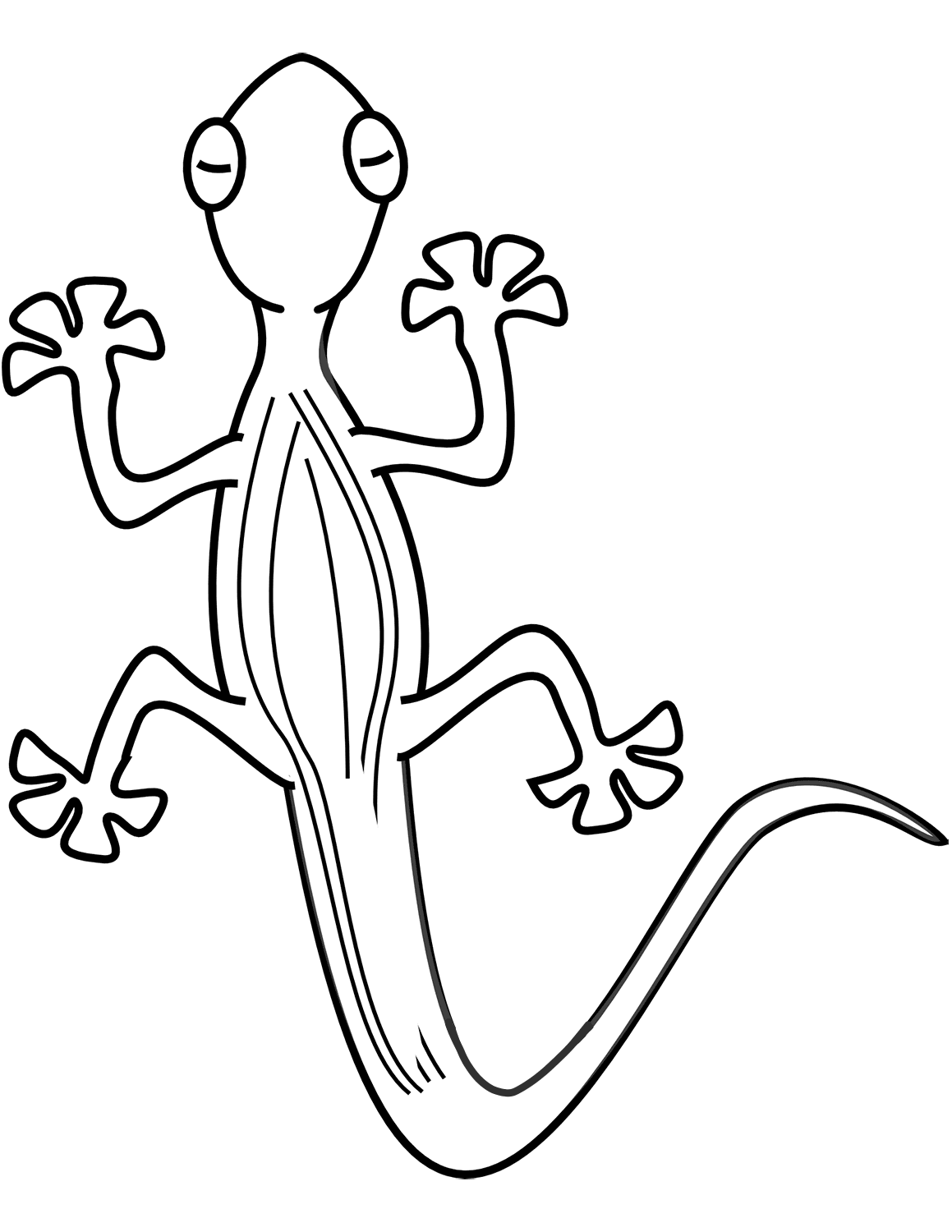 Desenhos de Lagarto para colorir