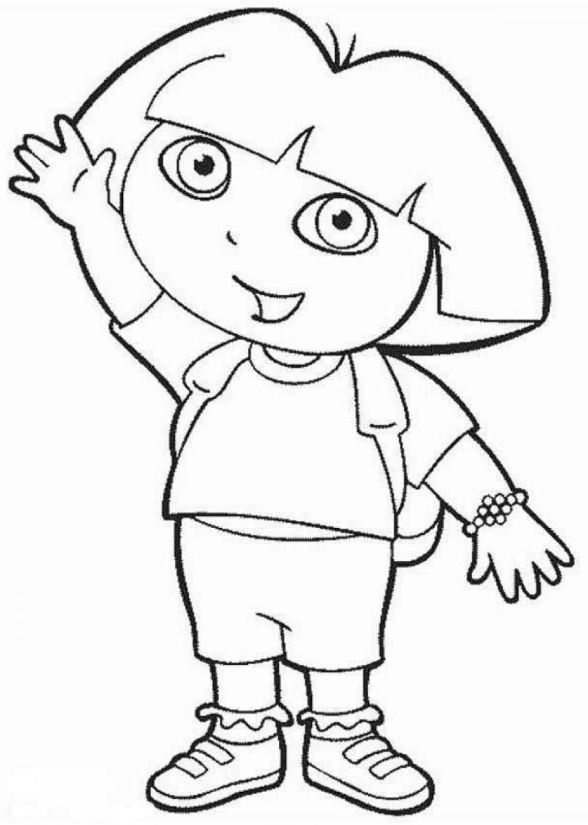 Desenhos de Dora a Aventureira para colorir