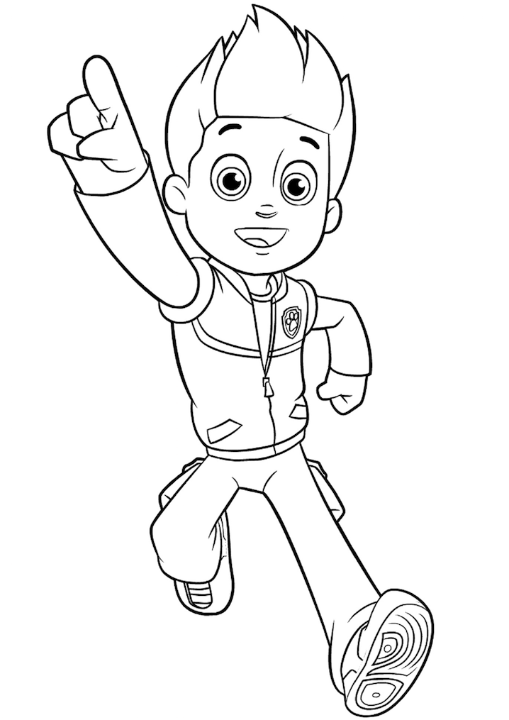 Desenho de Ryder de Patrulha para colorir