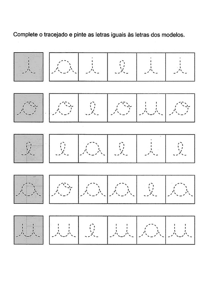 Desenhos de Vogais para colorir