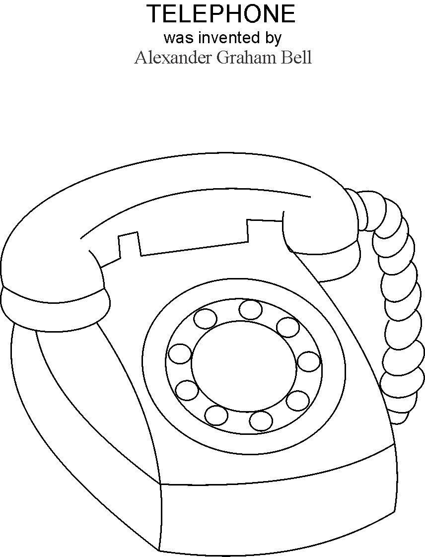 Desenho de Telefone Normal para colorir