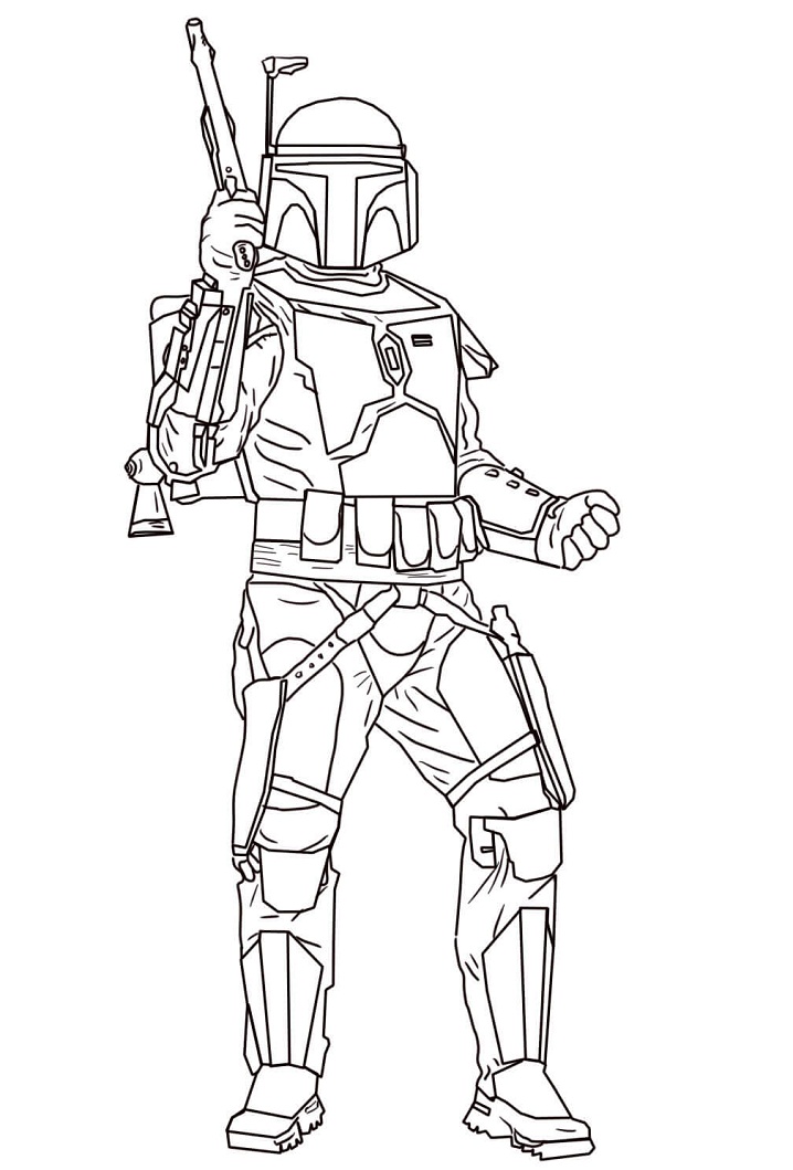 Desenhos de Jango Fett para colorir