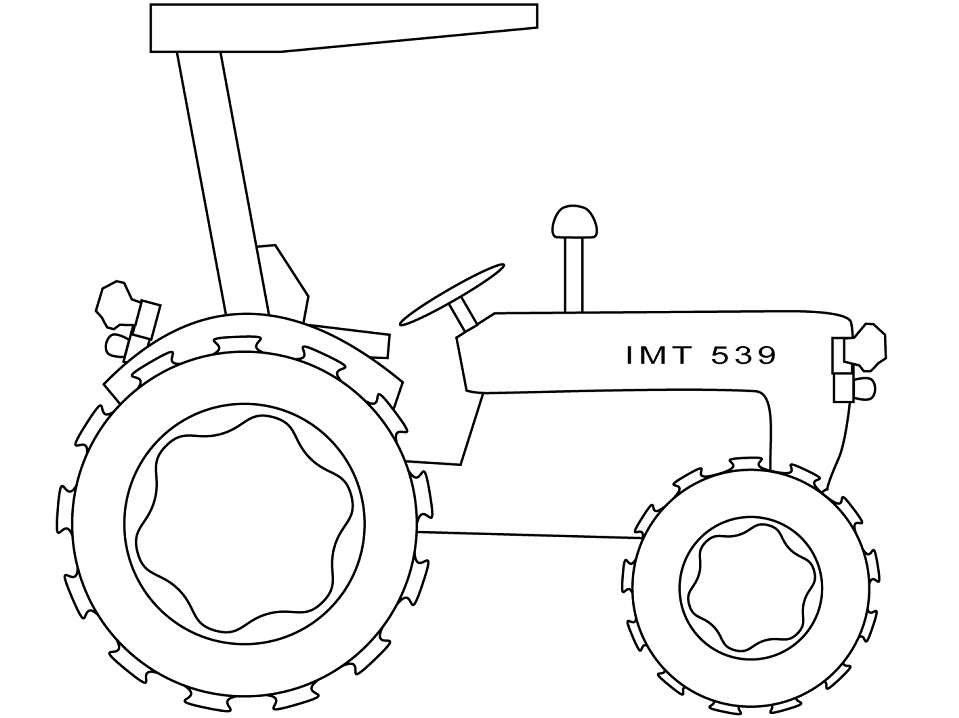 Desenho deTrator Simples para colorir