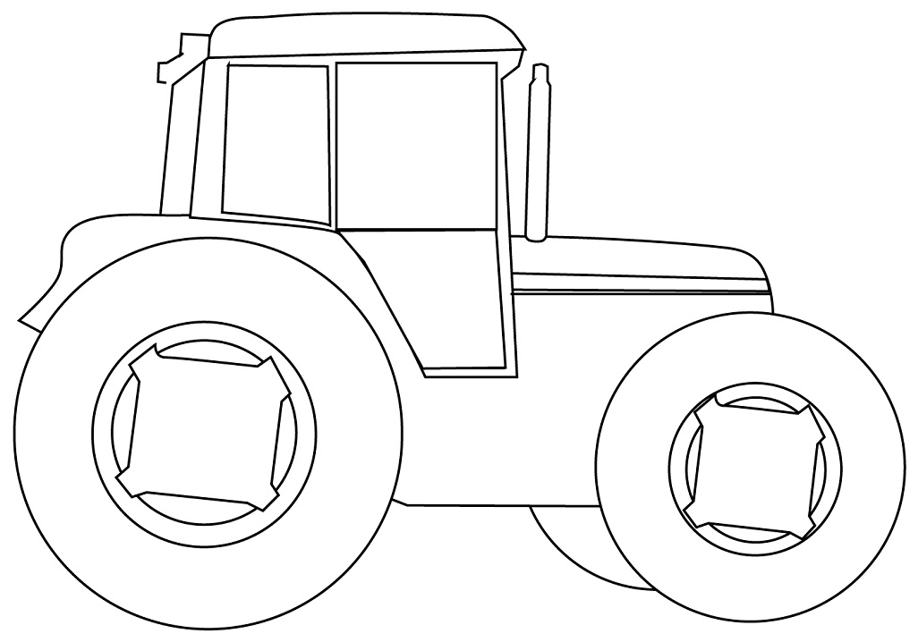 Desenho deTrator de Fazenda para colorir