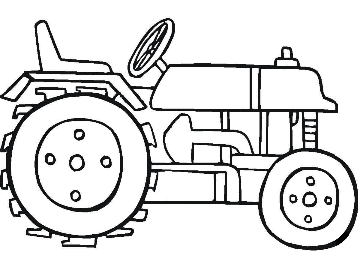 Desenho deTrator Moderno para colorir