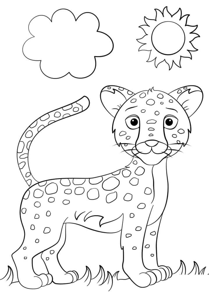 Desenho deBebê Jaguar 2 para colorir