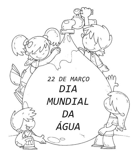 Desenhos de Dia da Água para colorir