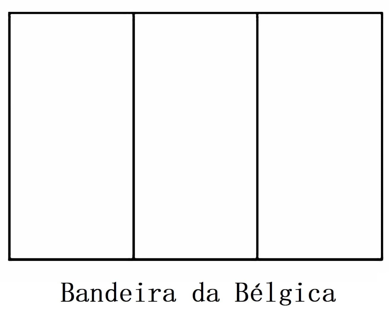 Desenhos de Bandeira da Bélgica para colorir