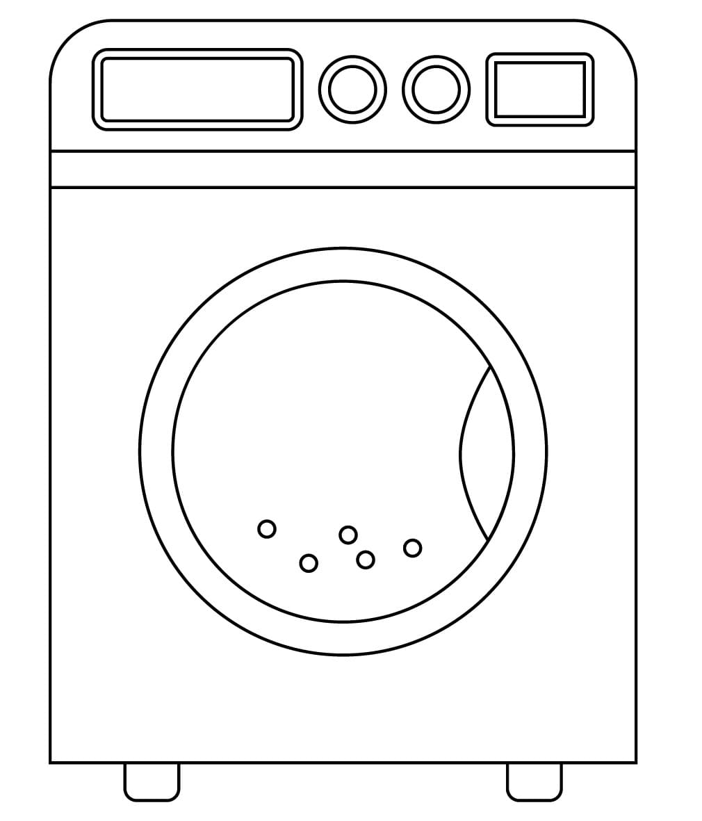 Desenho deA Máquina de Lavar para colorir