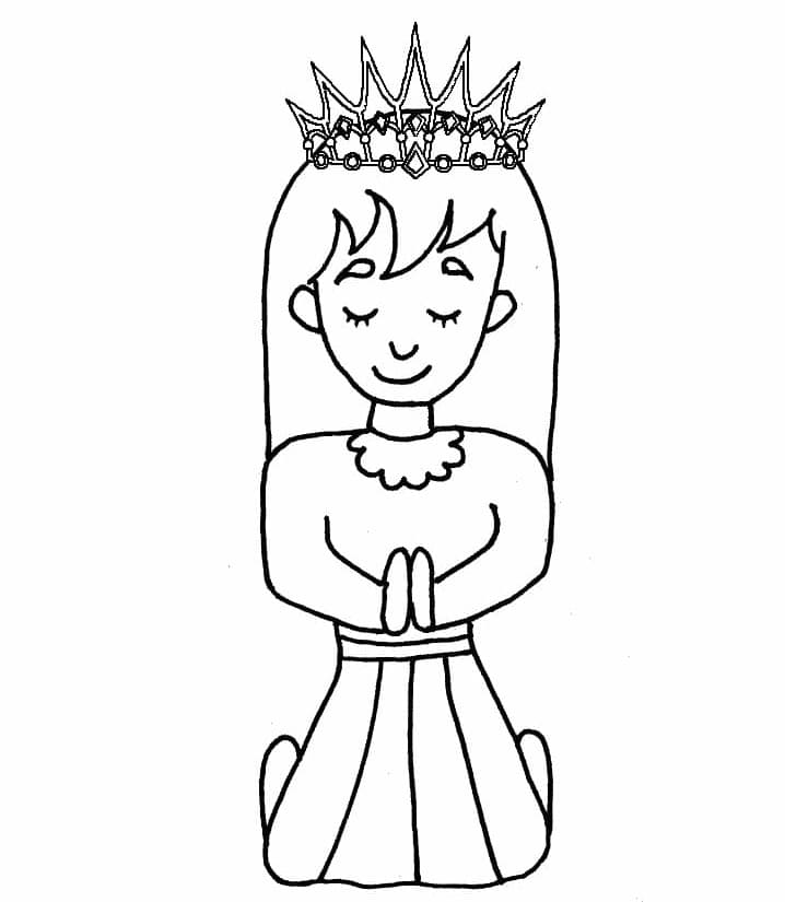 Desenho deA Rainha Ester para colorir