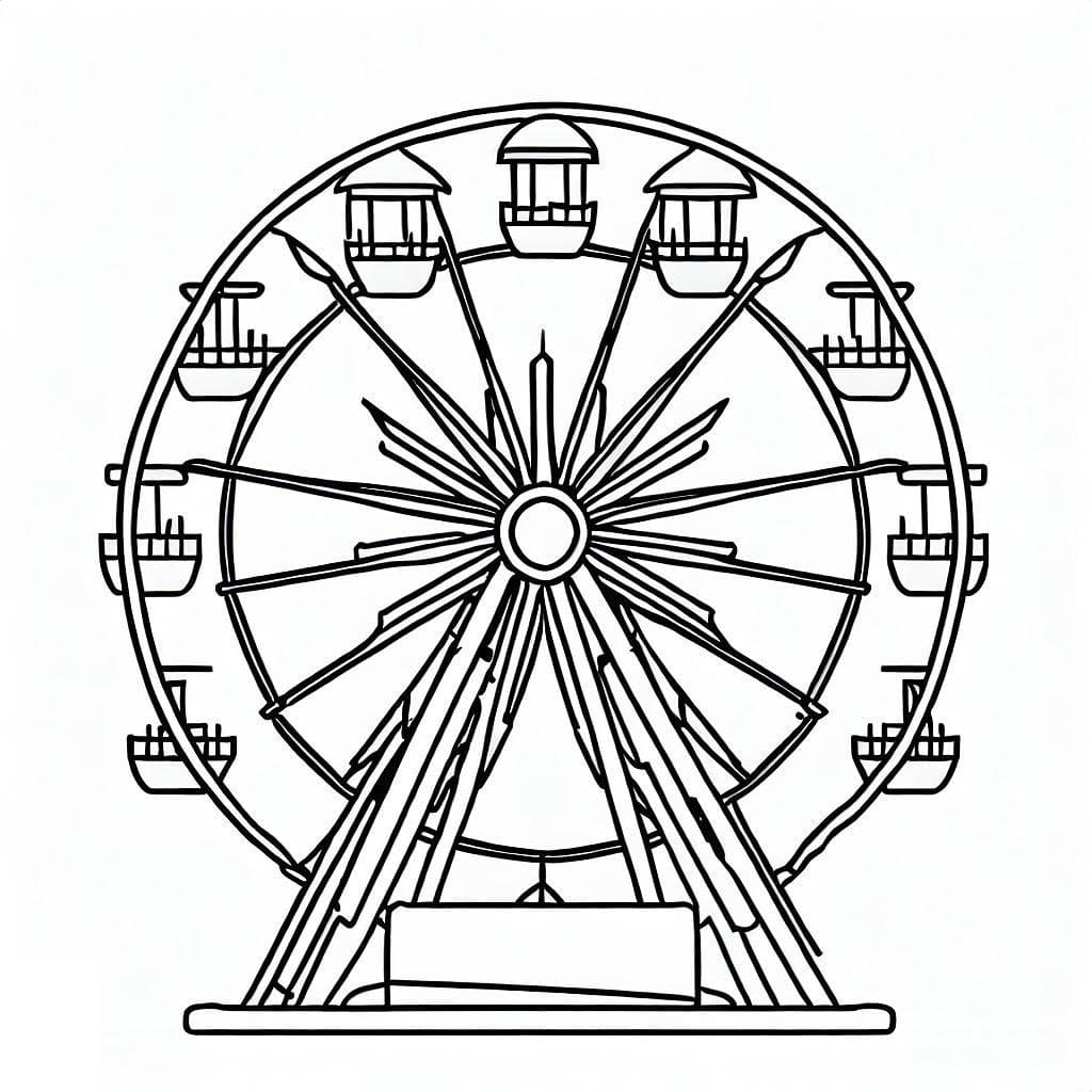 Desenho deA Roda Gigante para colorir