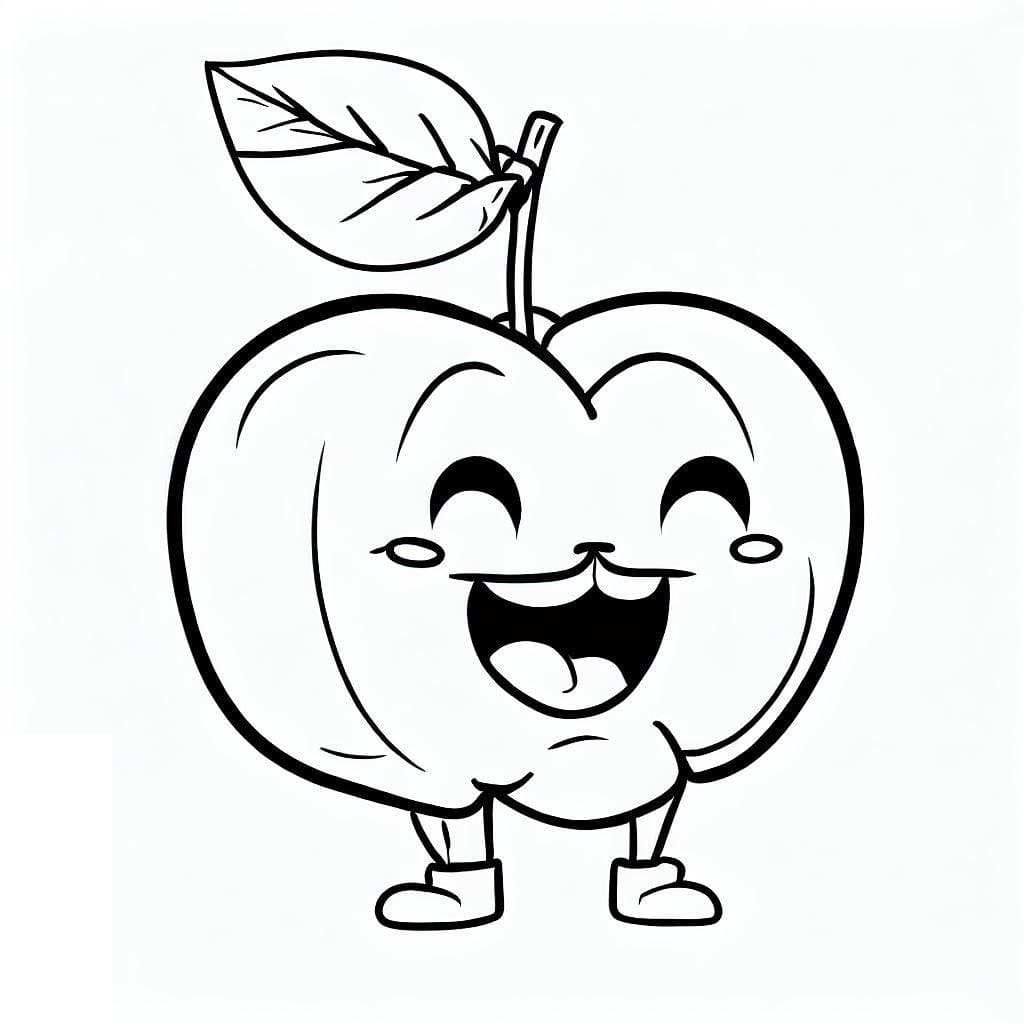 Desenho deAcerola Engraçada para colorir