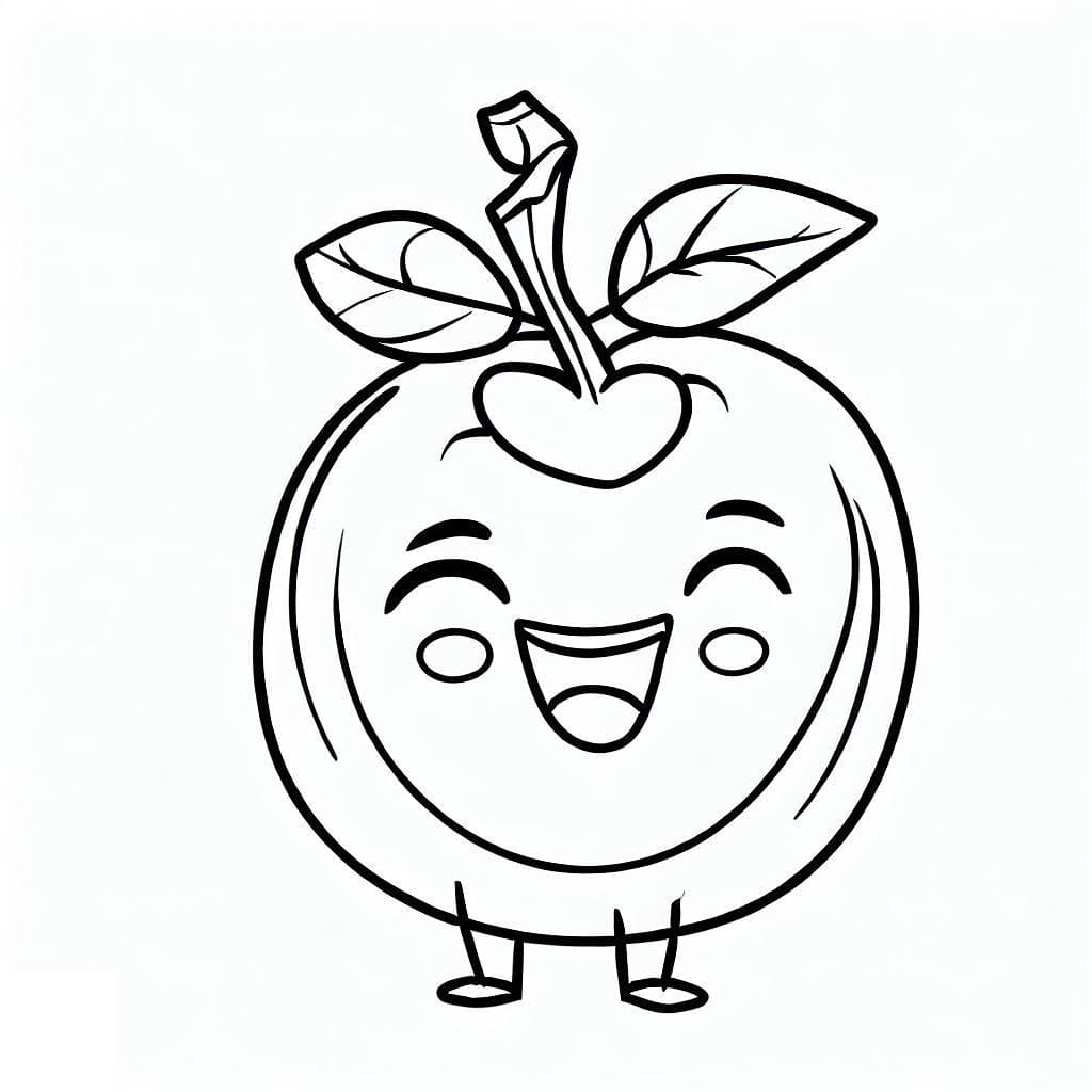 Desenho deAcerola Feliz para colorir