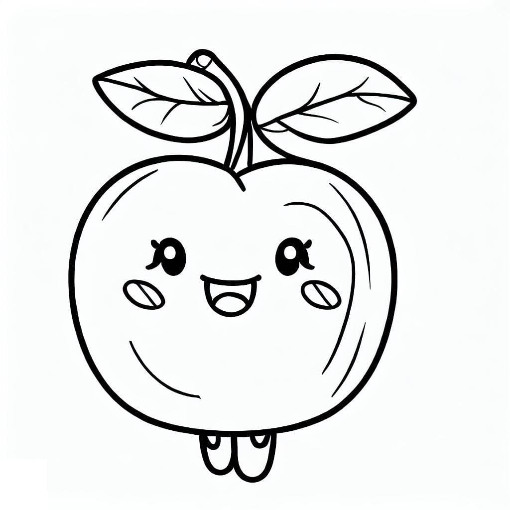 Desenho deAcerola Fofa para colorir