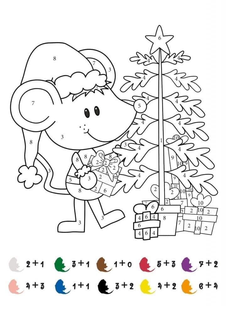 Desenho deAdição Natal para colorir