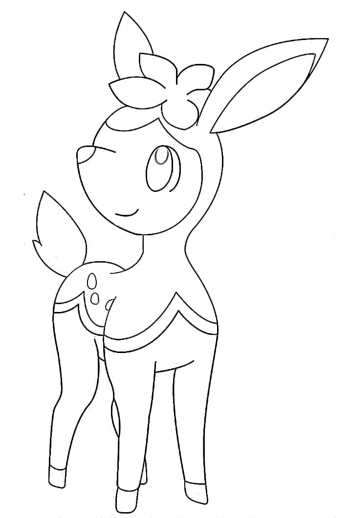 Desenho deAdorável Deerling para colorir