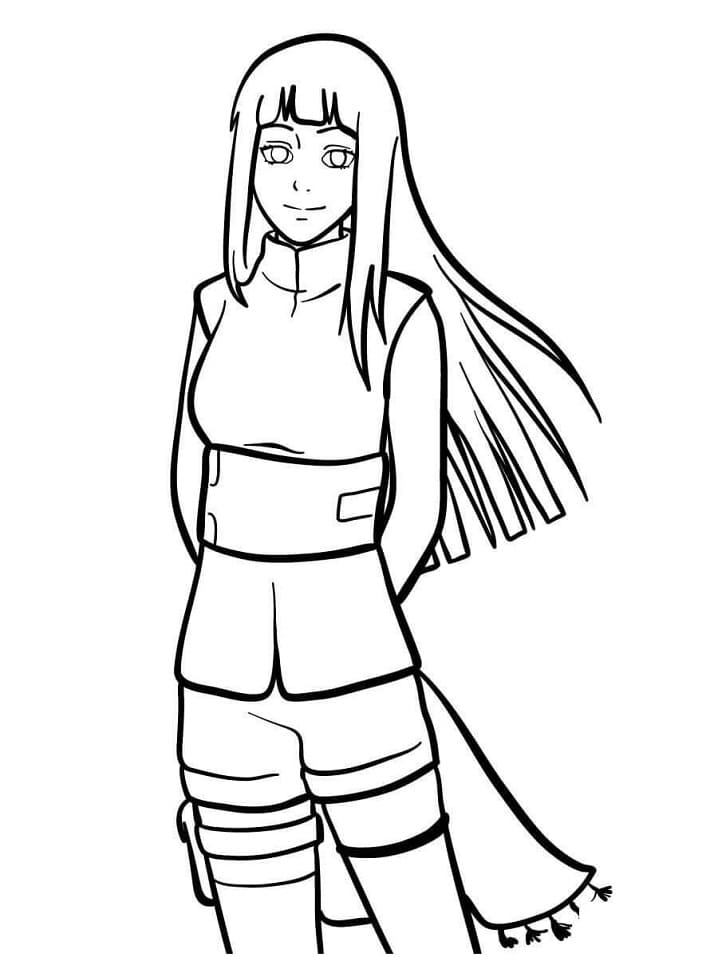 Desenho deAdorável Hinata para colorir