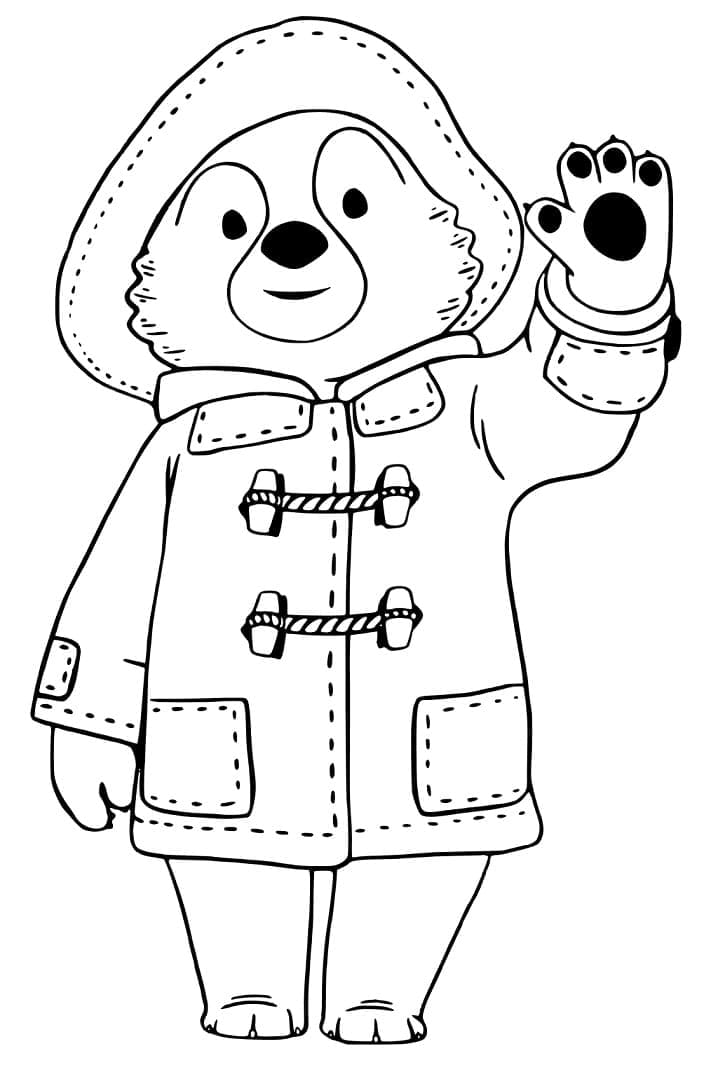 Desenho deAdorável Paddington para colorir