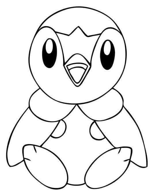 Desenho deAdorável Piplup para colorir