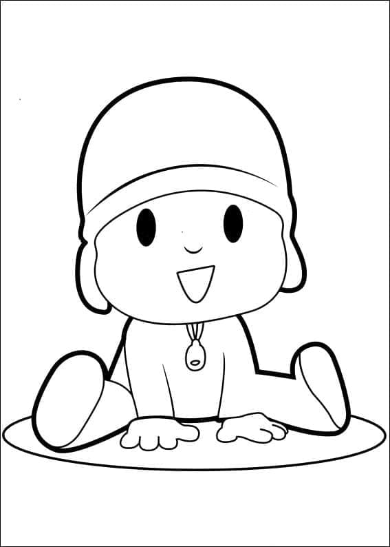 Desenho deAdorável Pocoyo para colorir