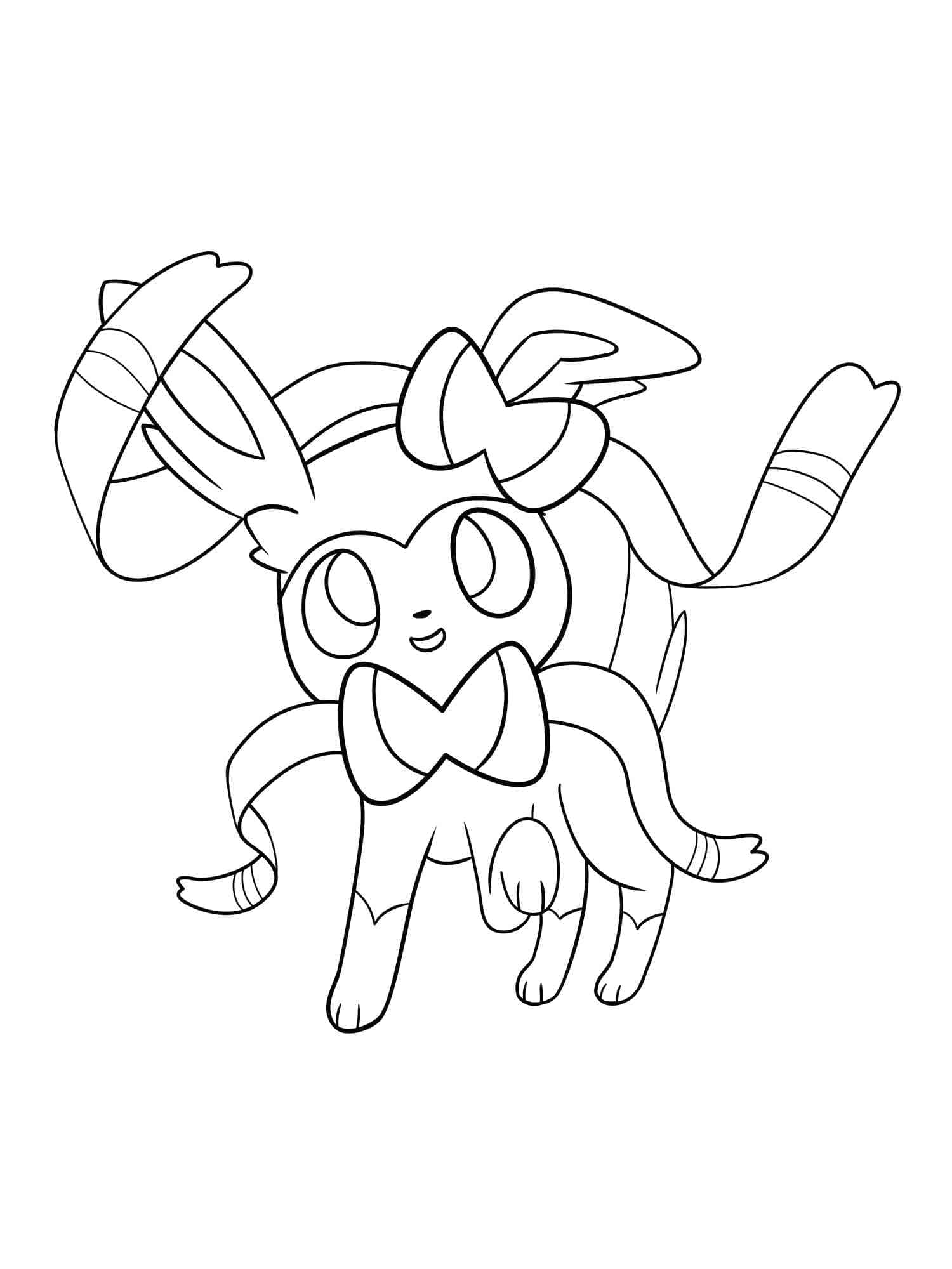 Desenhos de Sylveon para colorir