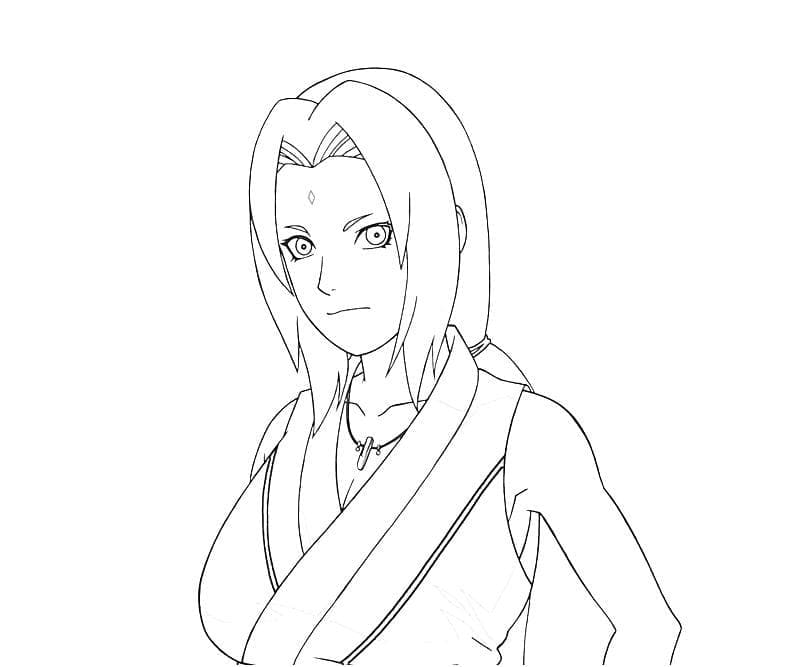 Desenho deAdorável Tsunade para colorir