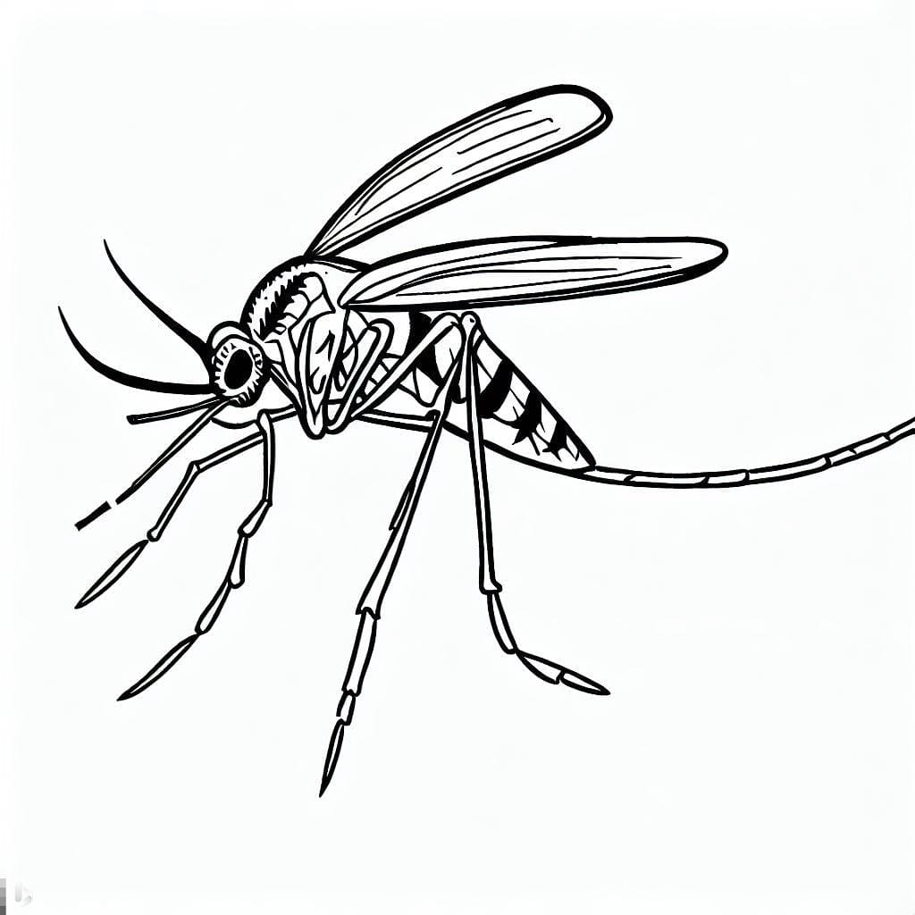 Desenhos de Aedes Aegypti para colorir