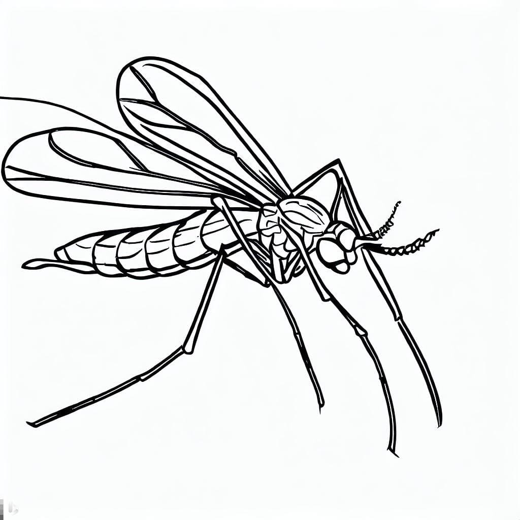 Desenho deAedes Aegypti Grátis Para Crianças para colorir