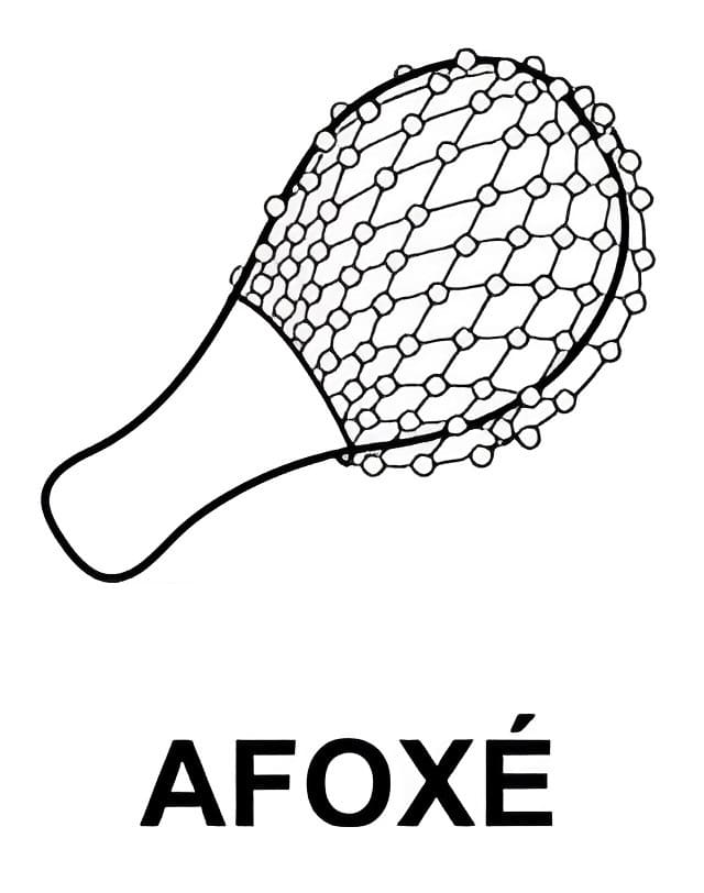 Desenhos de Afoxé para colorir