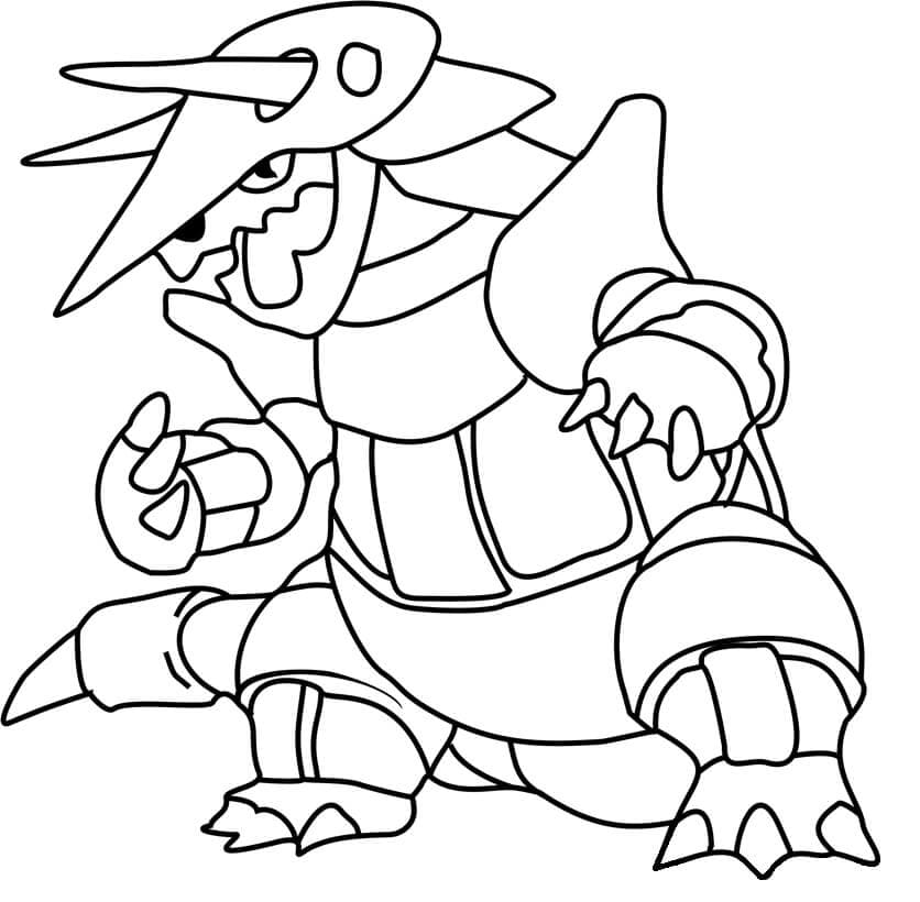 Desenho deAggron Para Crianças para colorir