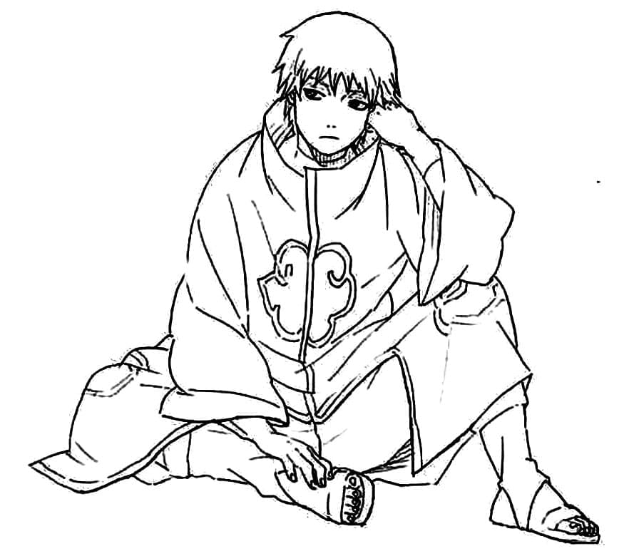 Desenho deAkatsuki Sasori para colorir