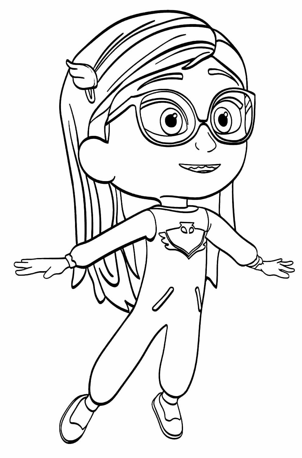 Desenho deAmaya Corujita de PJ Masks para colorir