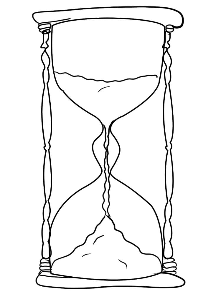 Desenho deAmpulheta Grátis Para Crianças para colorir