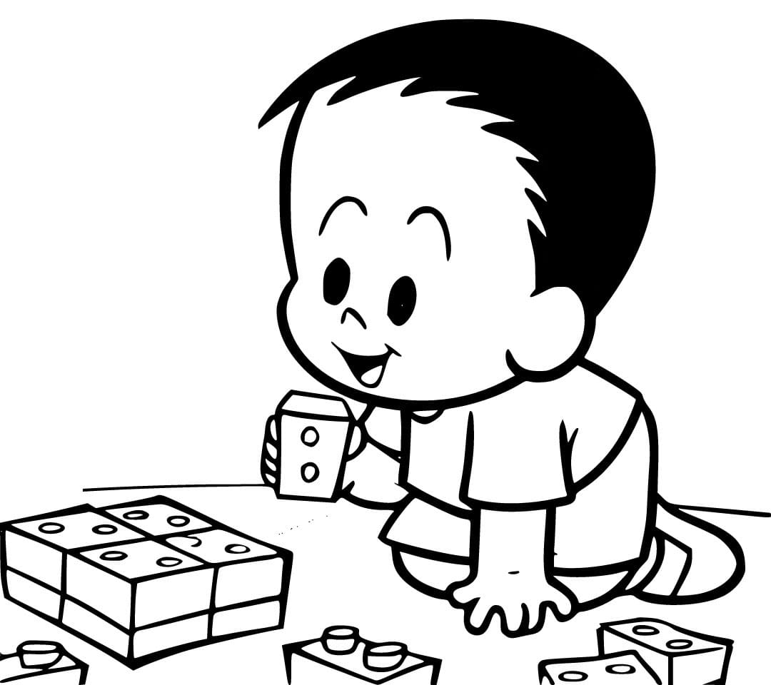 Desenho deAndré com Brinquedos para colorir