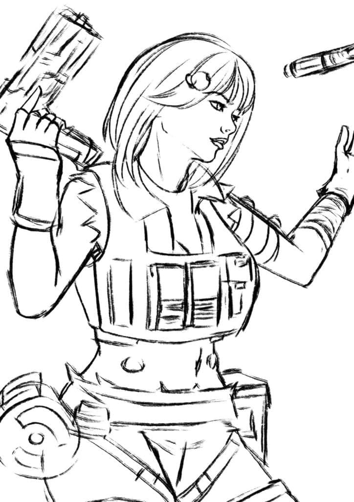 Desenho deApex Legends 2 para colorir