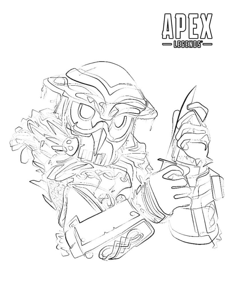 Desenho deApex Legends 4 para colorir